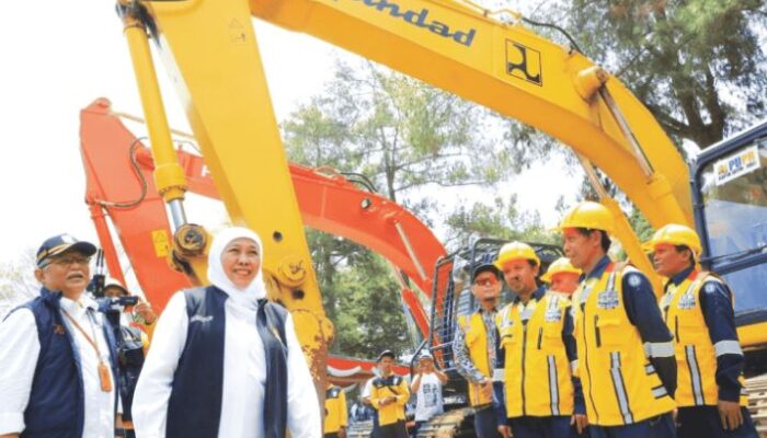 Gubenur Khofifah Pimpin Apel Minta Semua Pihak Siapkan Mitigasi El Nino Dan Potensi Banjir