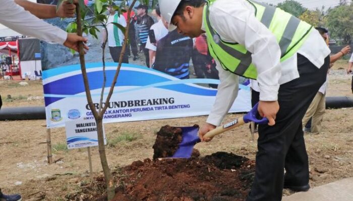 Groundbreaking Gedung Kantor dan HUT Ke-28 Perumda Tirta Benteng