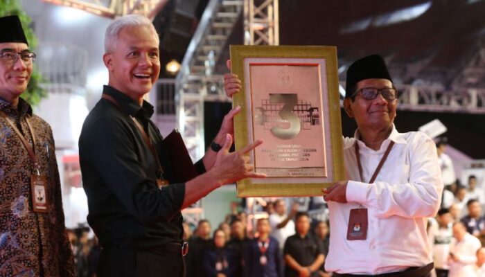 Ganjar Pranowo-Mahfud MD Nomor Urut 3, Juara di Pemilu 2024
