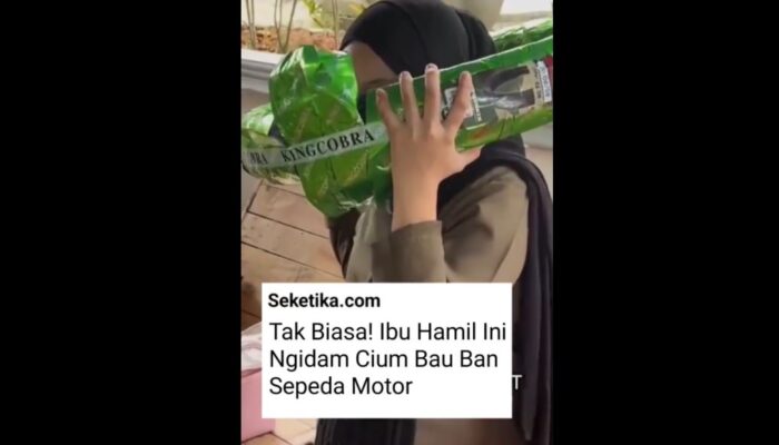 Video: Tak Lazim Ibu Hamil Ini Ngidam Cium Bau Ban Motor