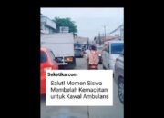 Video: Salut! Momen Siswa Membelah Kemacetan untuk Kawal Ambulans