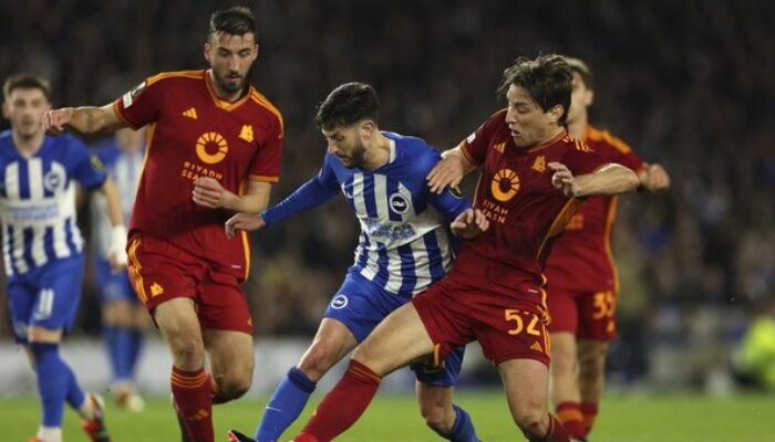 AS Roma Lolos ke Perempat Final Europa League, Meski Kalah di Kandang Brighton