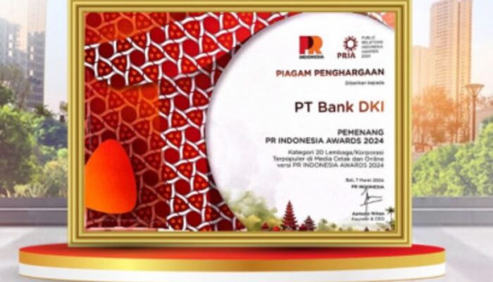 Bank DKI Raih Penghargaan Terpopuler di Media Cetak dan Online: PRIA 2024