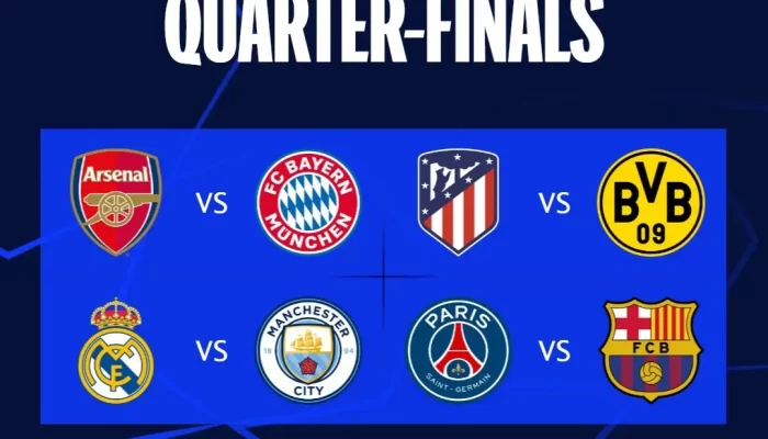Hasil Drawing Perempat Final Liga Champions 2023/2024