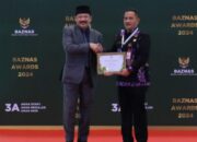 Pj Bupati Tangerang Raih Penghargaan Baznas Award 2024