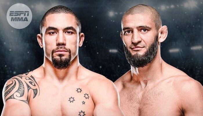 Robert Whittaker dan Khamzat Chimaev Akan Baku Hantam dalam ‘Fight Night’ UFC di Arab Saudi
