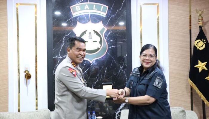 Kapolda Bali Terima Kunjungan dari Kepala Kantor Wilayah Kemenkumham Bali