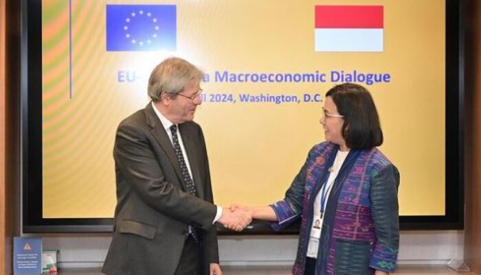 Menteri Keuangan Sri Mulyani Bahas Kerja Sama Indonesia-Uni Eropa di Washington