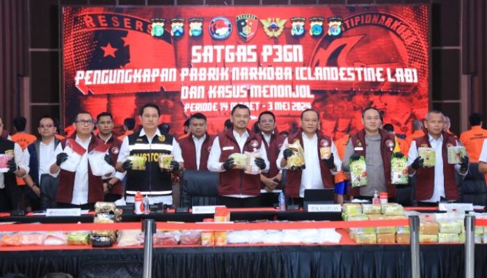 Polri Bongkar 5 Laboratorium Gelap Narkoba di Indonesia