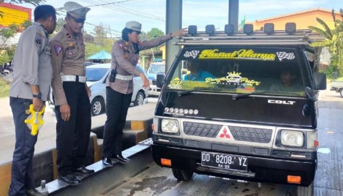 Ramp Check Kendaraan Barang di Gowa untuk Keselamatan Lalu Lintas