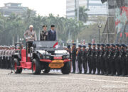 FOTO: Presiden Jokowi Jadi Inspektur Upacara HUT Bhayangkara ke-78