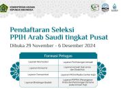 Pendaftaran Seleksi PPIH Arab Saudi 1446 H/2025 M Dibuka, Daftar Segera!