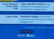 Simak Jadwal Libur Idul Fitri 1446 Hijriah dan Pembelajaran Sekolah 2025