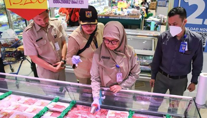 Sudin KPKP Monitoring Ketahanan Pangan dan Stabilitas Harga di Jakarta Pusat Menjelang Idulfitri 1446 H