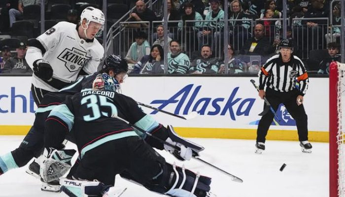 Los Angeles Kings Bungkam Kraken 6-5: Helenius Bersinar, Playoff Semakin Dekat