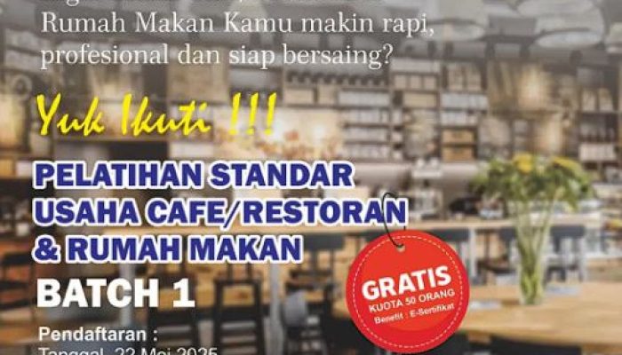 Gratis! Pelatihan F&B untuk Pengusaha Kuliner di Kota Tangerang, Kuota Terbatas!