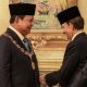 Prabowo Dianugerahi Bintang Kehormatan Tertinggi Brunei oleh Sultan Hassanal Bolkiah