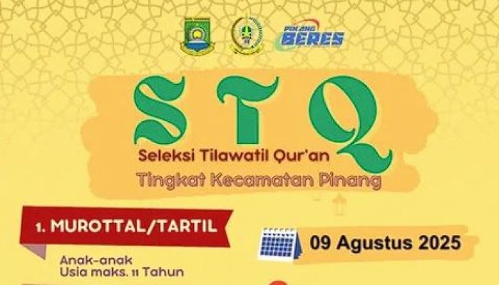 STQ Pinang 2025 Segera Digelar! Siapkah Kamu Menjadi Juara Qur’ani?