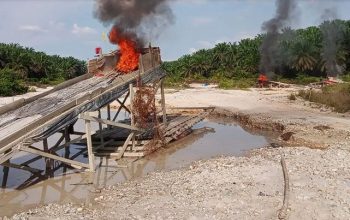7 Tambang Ilegal Dimusnakan, Aksi Tegas Polsek Kuantan Mudik Gunung Toar