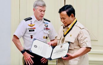 Prabowo Terima Medali Kehormatan dari Komando Operasi Khusus AS 3