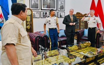 Prabowo Terima Medali Kehormatan dari Komando Operasi Khusus AS 4