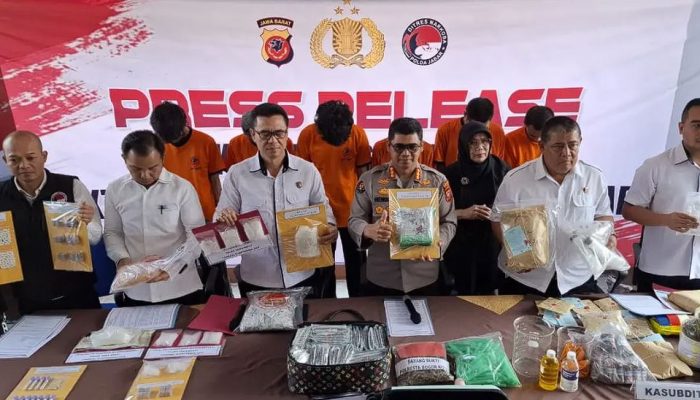257 Kasus Narkoba Terbongkar di Jabar! 317 Tersangka & 272 Ribu Pil Disita