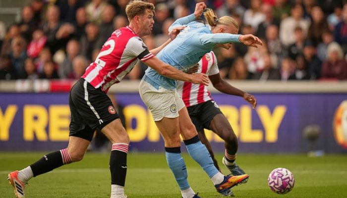Berkat Dorongan Anak dan Lawan, Erling Haaland Bungkam Brentford dan Bawa City Menang