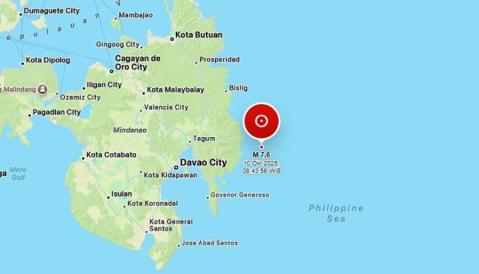 Gempa Dahsyat 7,6 SR Guncang Filipina! Awas Tsunami, BMKG Indonesia Keluarkan Peringatan