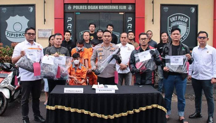 Kurang dari 6 Jam, Satreskrim Polres OKI Tangkap Tiga Pelaku Pembunuhan Sadis di Kayuagung