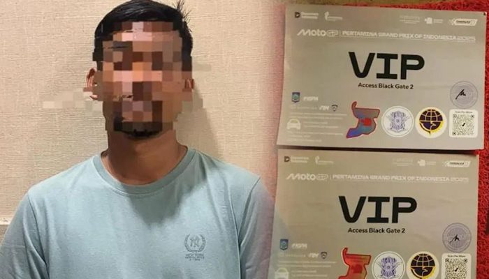 Terungkap! Stiker VIP Palsu MotoGP Mandalika 2025 Dijual Bebas, Polisi Bongkar Sindikatnya