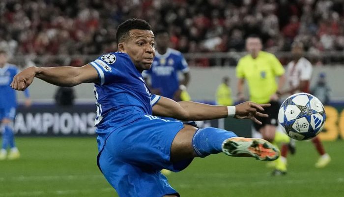 Mbappe Cetak Hattrick dalam Tujuh Menit, Catat Rekor Bersejarah di Olympiakos vs Madrid
