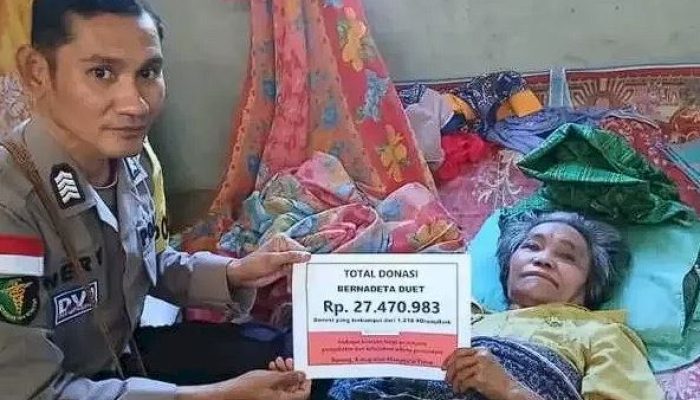 Polres Manggarai Timur Bantu Warga Stroke Rp27 Juta, Bukti Kepedulian Nyata