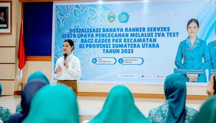 Kahiyang Ayu Dorong Kader PKK Deliserdang Cegah Kanker Serviks Lewat Tes IVA