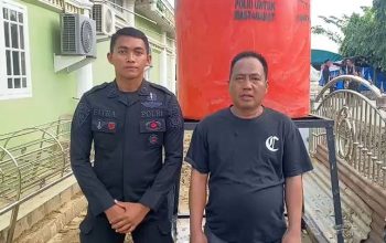 Polri Pasang Tandon Air Bersih Bantu Warga Aceh Tamiang Pascabencana