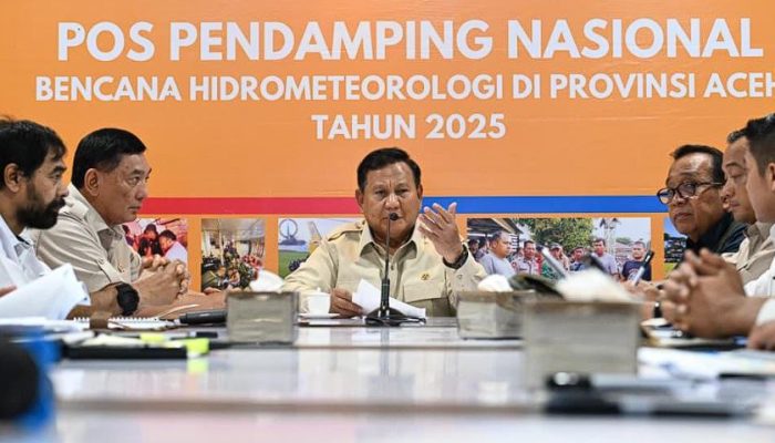 Prabowo Pimpin Rapat Terbatas, Instruksi Cepat Tangani Aceh–Sumut–Sumbar Usai Bencana Besar