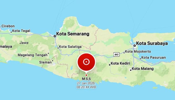 Gempa Hari Ini! Pacitan Diguncang Magnitudo 5,5, Getaran Terasa hingga Bali dan Yogyakarta