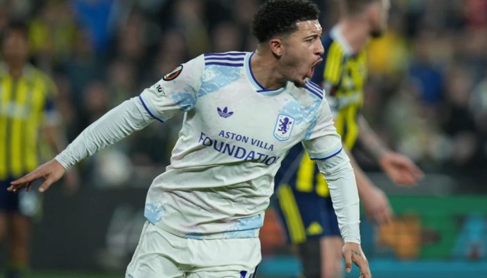 Gol Perdana Jadon Sancho Antar Aston Villa Singkirkan Fenerbahçe, Tiket 16 Besar Liga Europa di Tangan!