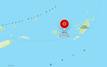 Gempa Magnitudo 5,9 Guncang Tanimbar Dini Hari, Pusat Gempa di Laut 118 Km Barat Laut