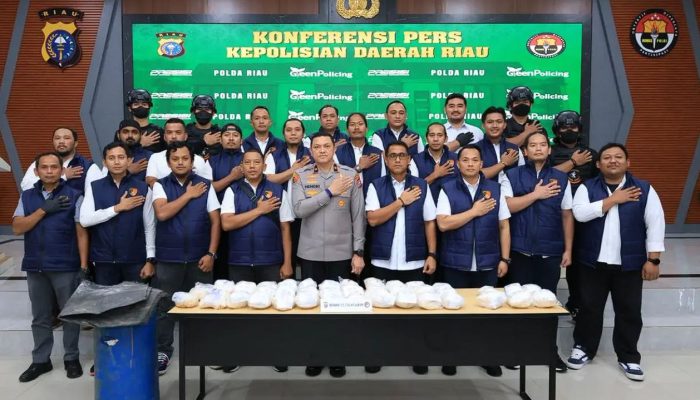 Polda Riau Bongkar Jaringan Heroin 22,73 Kg, Diduga Sindikat Internasional