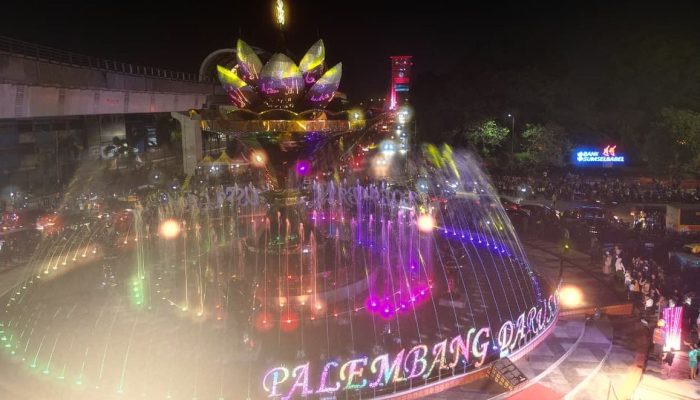 Tugu Cempako Telok Palembang Resmi Direvitalisasi, Ikon Baru di Titik Nol Kota Diresmikan Herman Deru dan UAS