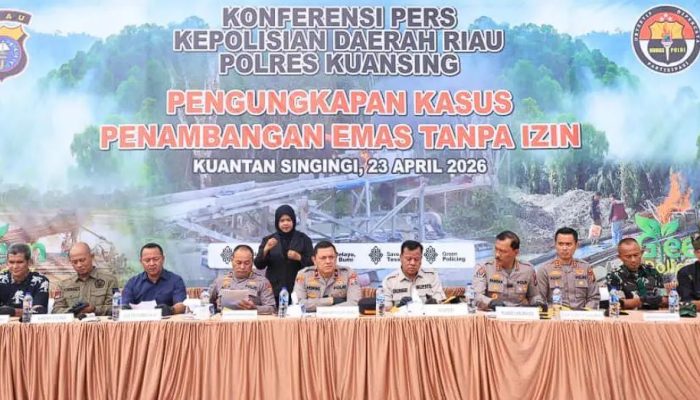 29 Kasus Tambang Emas Ilegal Digulung di Kuansing, 1.167 Rakit Dimusnahkan, Ini Dampaknya ke Sungai Kuantan
