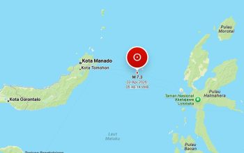 Gempa Hari Ini: M 7,3 Guncang Laut Tenggara Bitung, Getarannya Dirasakan Warga