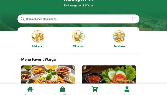 RT 11 Gandaria Utara Ini Bikin Marketplace dan Panic Button Warga