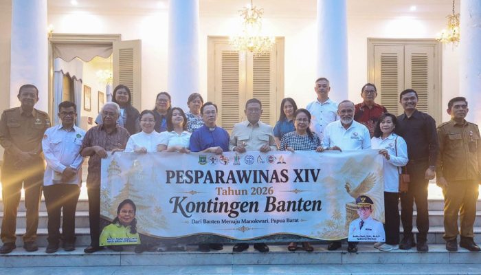 Pesparawinas XIV 2026: Gubernur Andra Soni Lepas 68 Kontingen Banten ke Manokwari