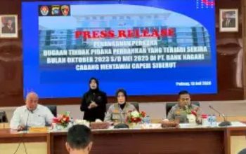 Kasus KUR Bank Nagari Terungkap, Polda Sumbar Tetapkan 3 Tersangka dan Libatkan 125 Debitur