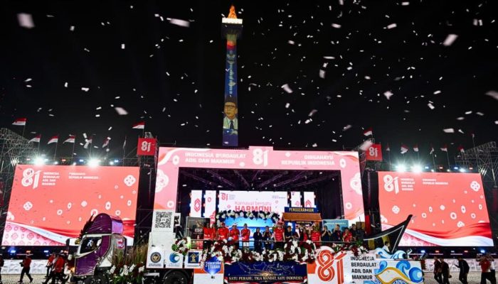 Karnaval Bersatu Harmoni Nusantara di Monas, 32 Kendaraan Hias Meriahkan HUT RI ke-81