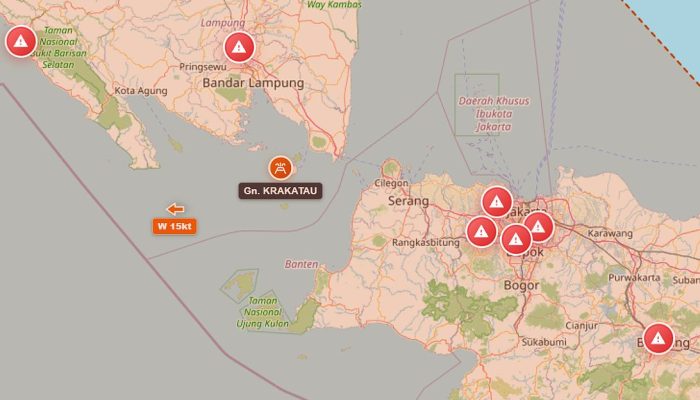 8 Bandara Ditutup akibat Erupsi Gunung Anak Krakatau, Ini Daftar Lengkapnya