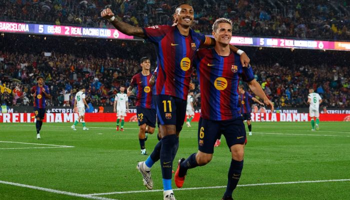 Barcelona vs Racing Santander 7-2: Raphinha Mengamuk, Blaugrana Ukir Rekor Terbaik Sepanjang Sejarah