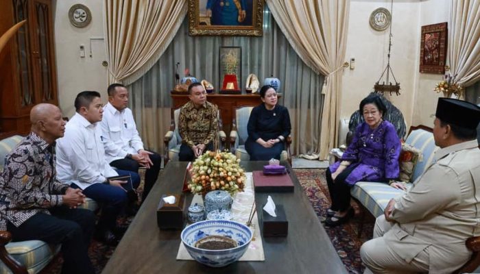 Prabowo Takziah ke Megawati, Sampaikan Belasungkawa atas Wafatnya Guruh Soekarnoputra