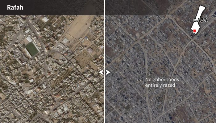 Kehancuran Gaza Terlihat dari Satelit, Rafah hingga Jabaliya Berubah Jadi Reruntuhan